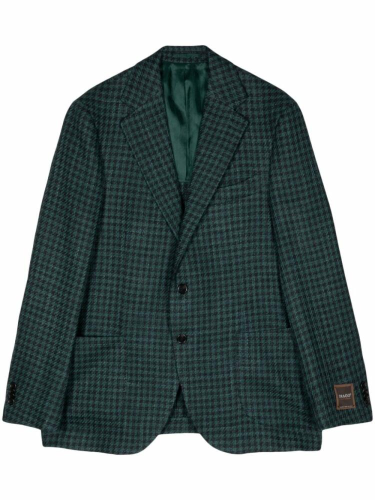 Man On The Boon. check-pattern single-breasted blazer - Green Cover