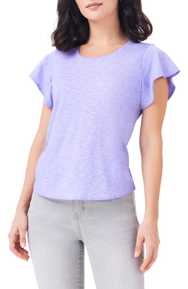 NZT by NIC+ZOE Flutter Sleeve Cotton T-Shirt in Lavender Cover