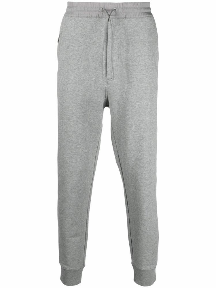 Y-3 drawstring-waist cotton track trousers - Grey Cover