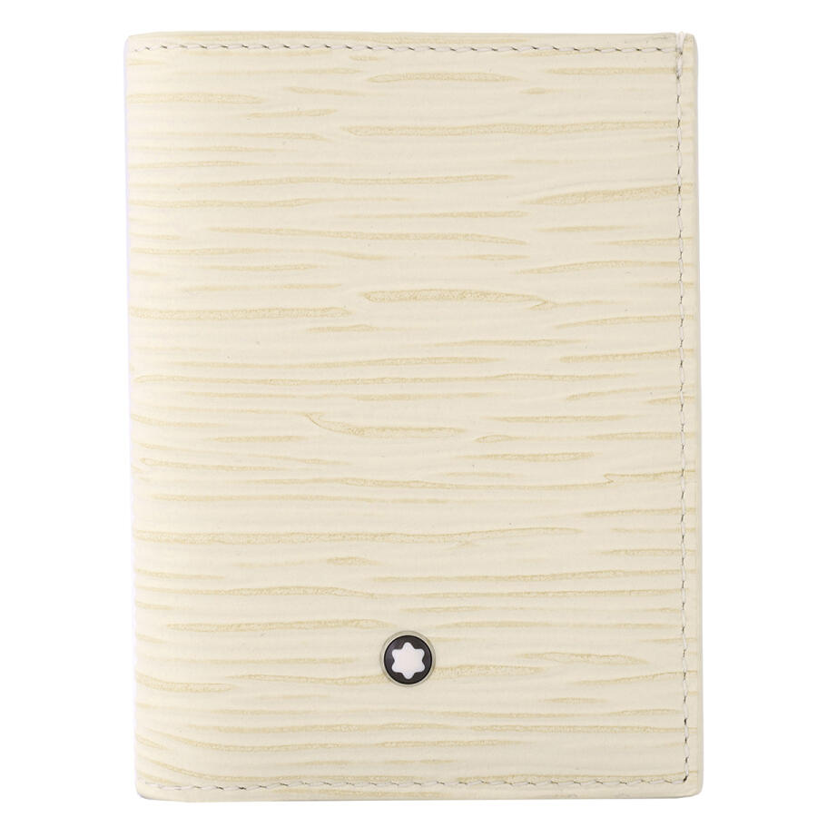 Montblanc Meisterstuck 4810 Mini Leather Wallet In Ivory Cover