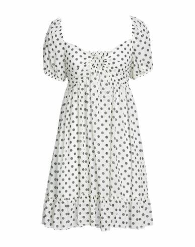 Vicolo Woman Mini dress White Polyester Cover