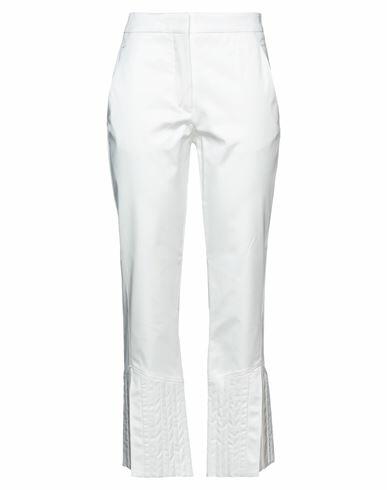 Cedric Charlier Woman Pants White Cotton, Viscose, Elastane Cover