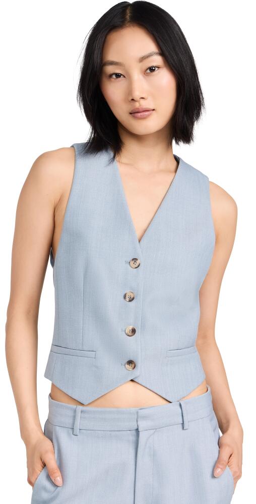 St. Agni Carter Vest Stone Blue Cover