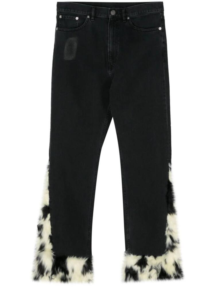 BLUEMARBLE faux-fur flared jeans - Grey Cover