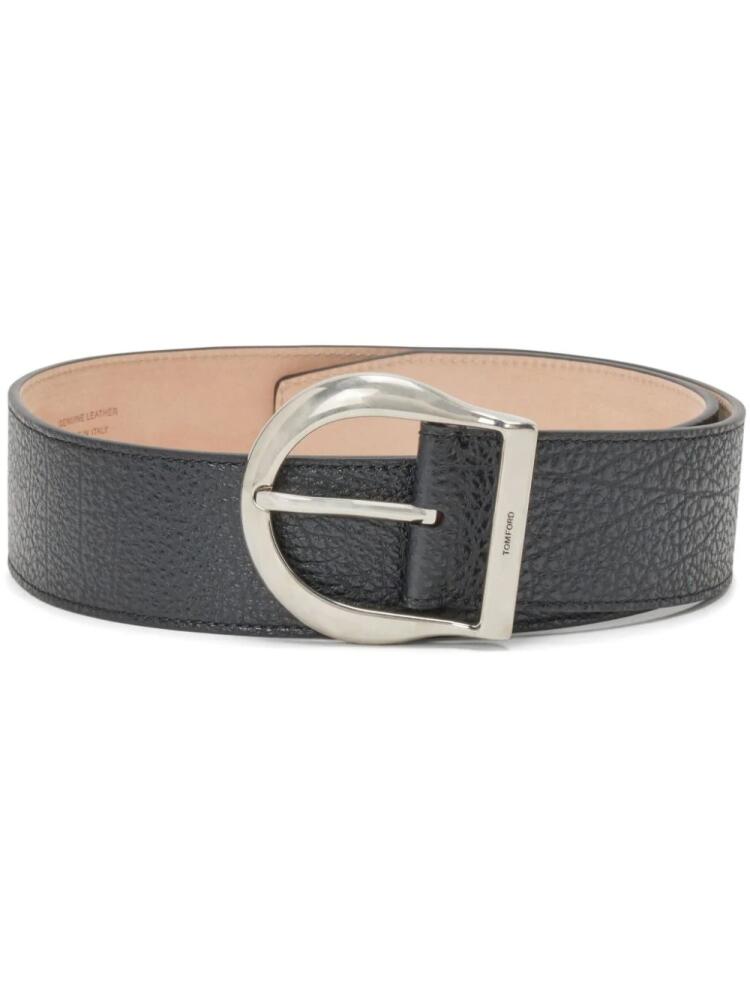 TOM FORD grained leather belt - Black Cover