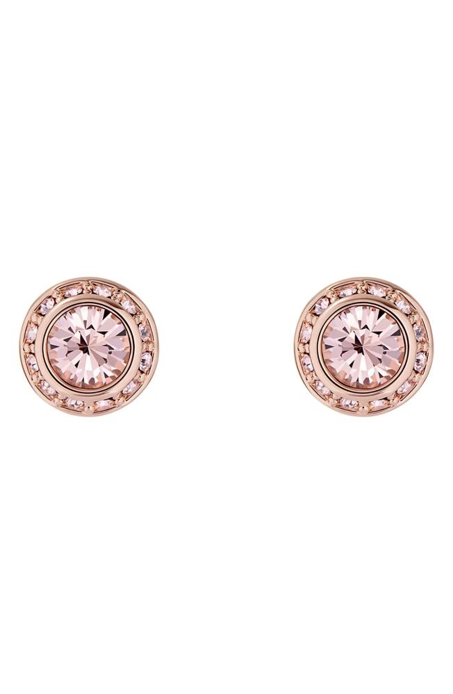 Ted Baker London Soletia Solitaire Crystal Halo Stud Earrings in Rose Gold Tone Vint Rose Crys Cover