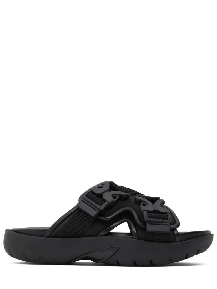 BOTTEGA VENETA Snap Slide Fabric Sandals Cover