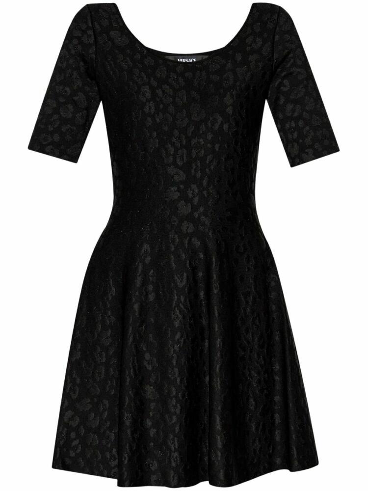 Versace Medusa jacquard mini dress - Black Cover