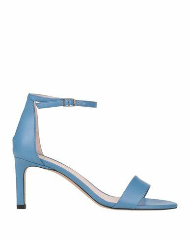 Boss Woman Sandals Light blue Soft Leather Cover