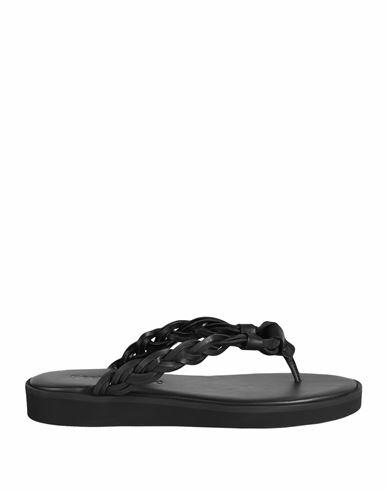 See By Chloé Woman Thong sandal Black Calfskin Cover