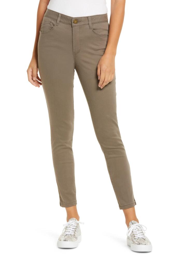 Wit & Wisdom 'Ab'Solution High Waist Ankle Skinny Pants in Brol-Brindle Olive Cover