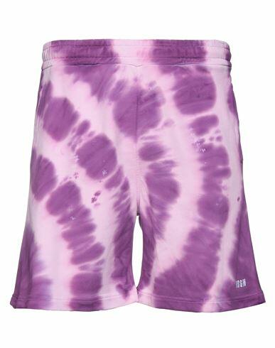 Msgm Man Shorts & Bermuda Shorts Pink Cotton Cover