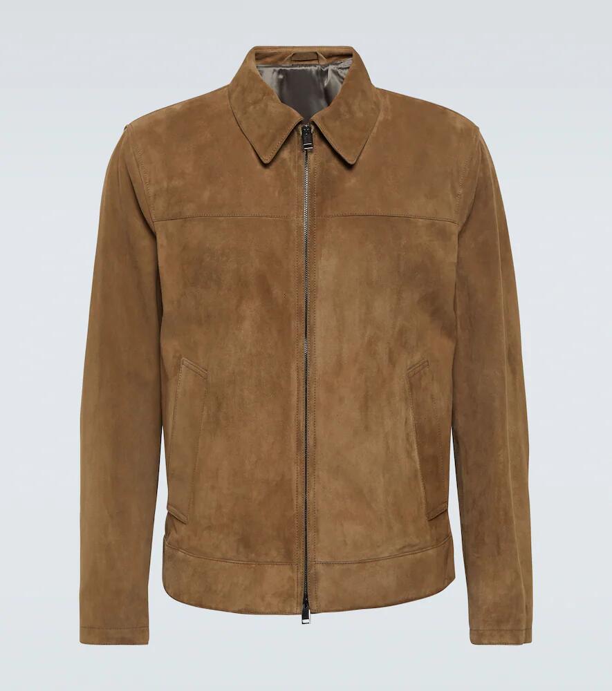 Brioni Suede blouson jacket Cover