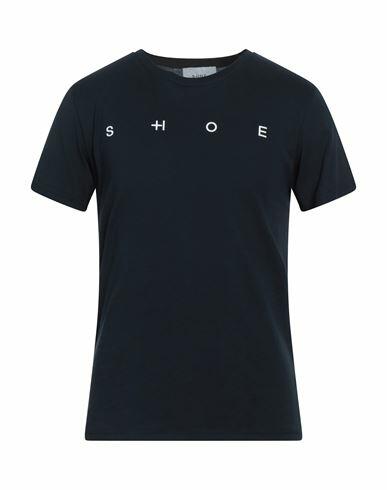 Shoe Man T-shirt Navy blue Cotton Cover