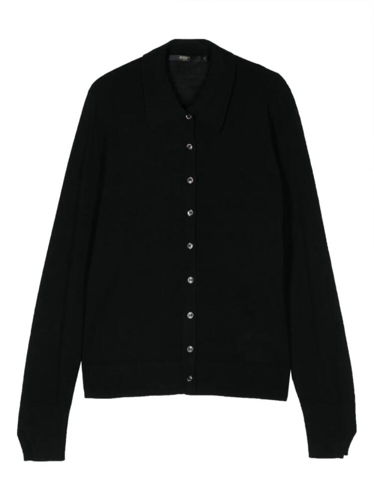 Seventy fine-knit shirt - Black Cover