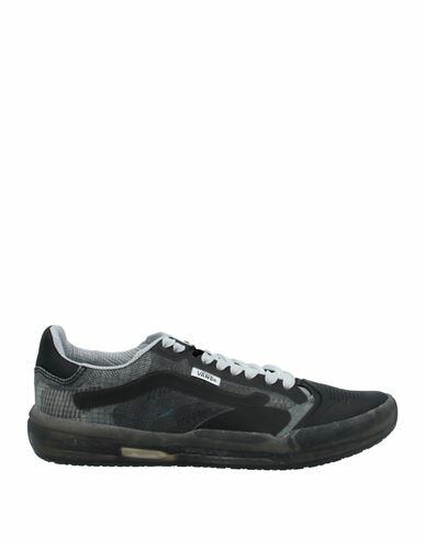 Vans Man Sneakers Black Textile fibers, Soft Leather Cover