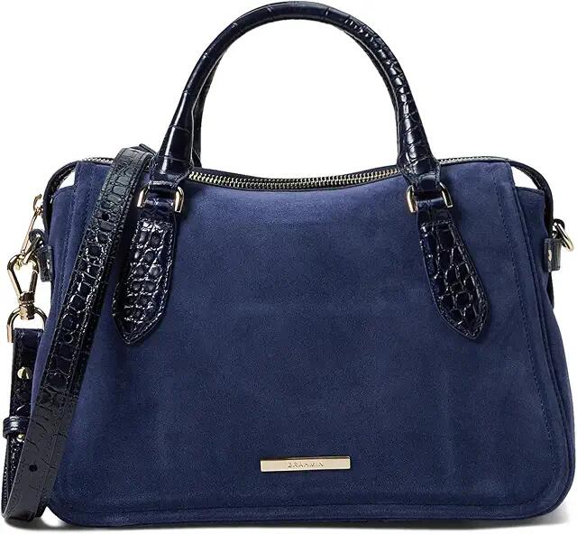 Brahmin Micaela (Navy) Satchel Handbags Cover