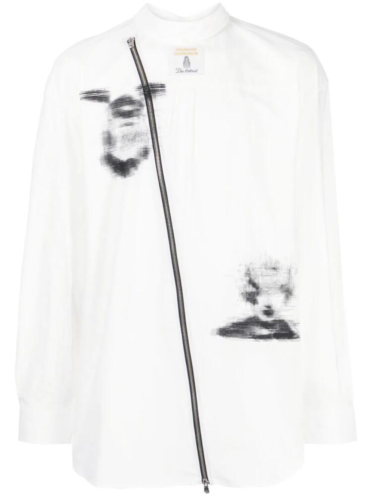 Takahiromiyashita The Soloist graphic-print reversible shirt - White Cover