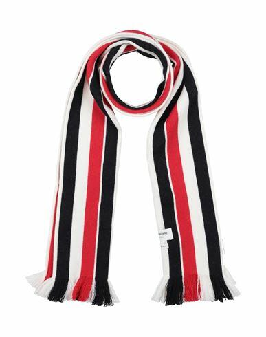 Thom Browne Man Scarf Ivory Wool Cover