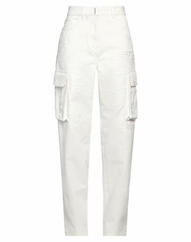 Givenchy Woman Jeans Off white Cotton Cover