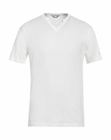 Grey Daniele Alessandrini Man T-shirt White Cotton Cover