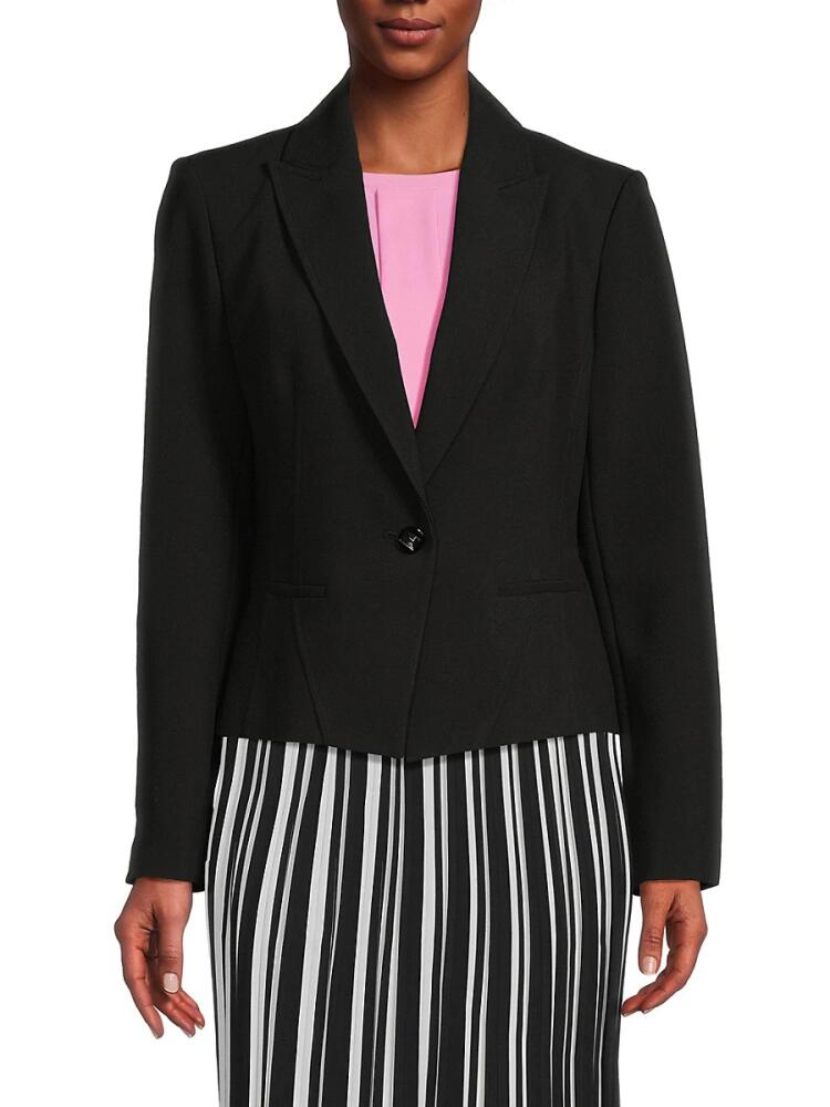 Karl Lagerfeld Paris Women's Peak Lapel Blazer - Black Cover