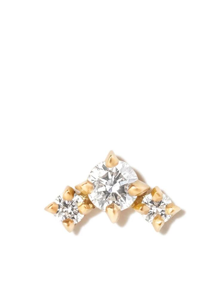 Lizzie Mandler Fine Jewelry 18kt yellow gold Eclat diamond stud earring Cover