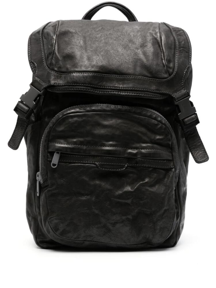 Officine Creative Recruit 006 leather backpack - Grey Cover