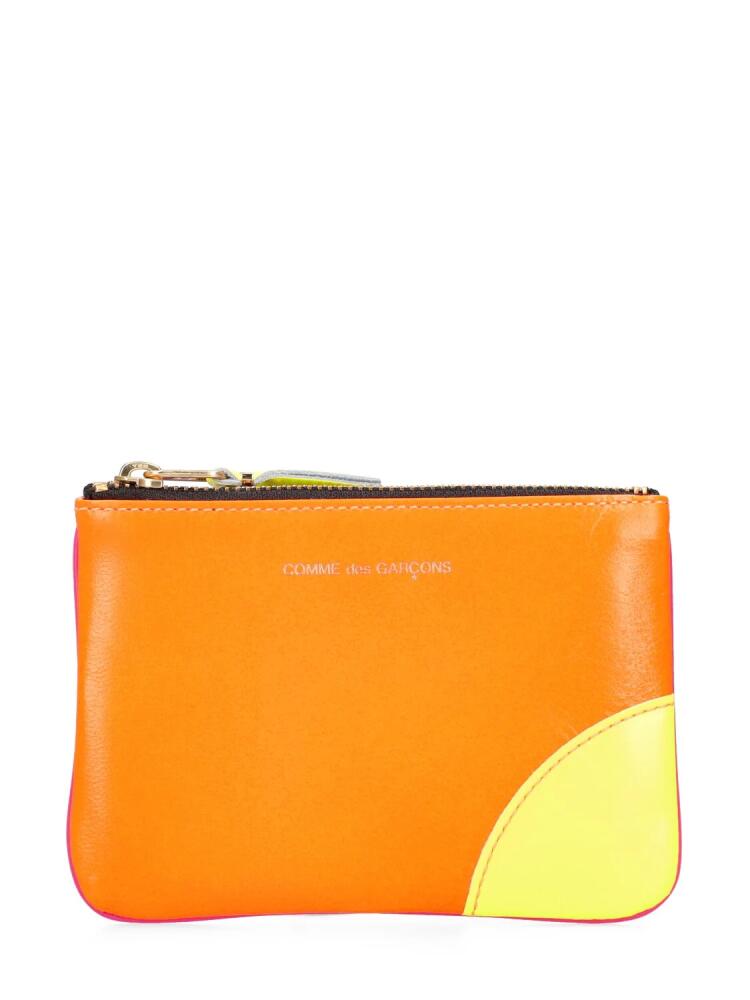 COMME DES GARÇONS WALLET Super Neon Leather Line Zip Wallet Cover