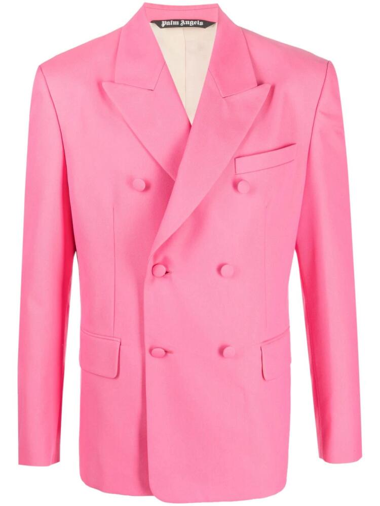 Palm Angels Sonny double-breasted blazer - Pink Cover