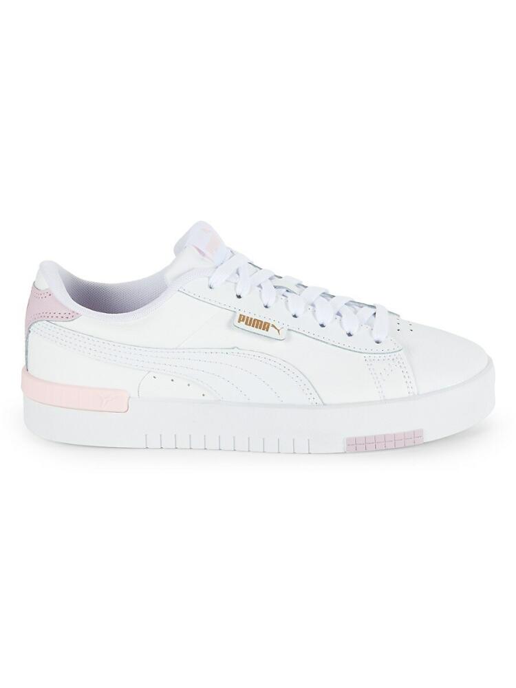 Puma Women's Jada Leather Platform Sneakers - White Cover