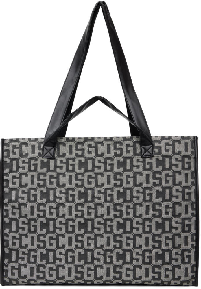 GCDS Black Monogram Weekend Tote Cover