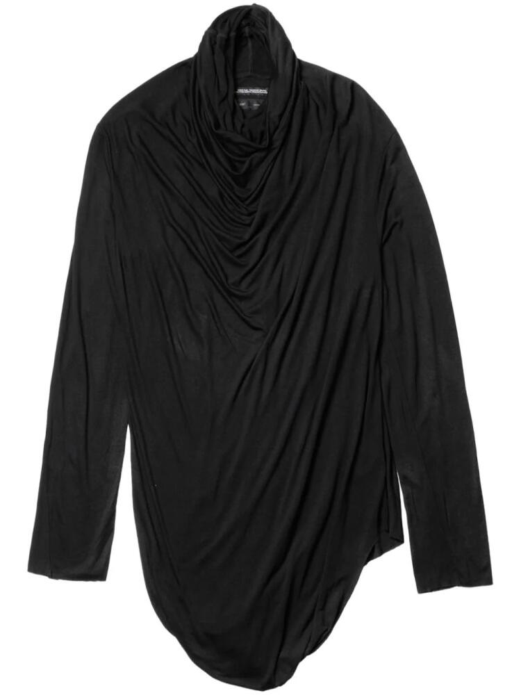 Julius hood-neck long-sleeved T-shirt - Black Cover