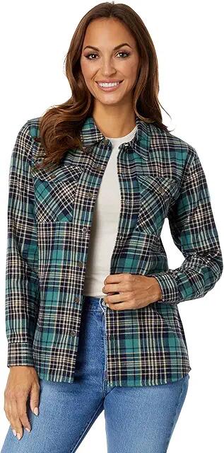 Salty Crew Long Haul Flannel (Atlantic Green) Women's Clothing Cover