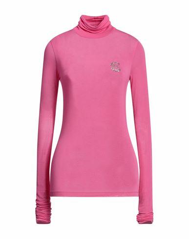 Gaëlle Paris Woman Turtleneck Fuchsia Modal, Elastane Cover