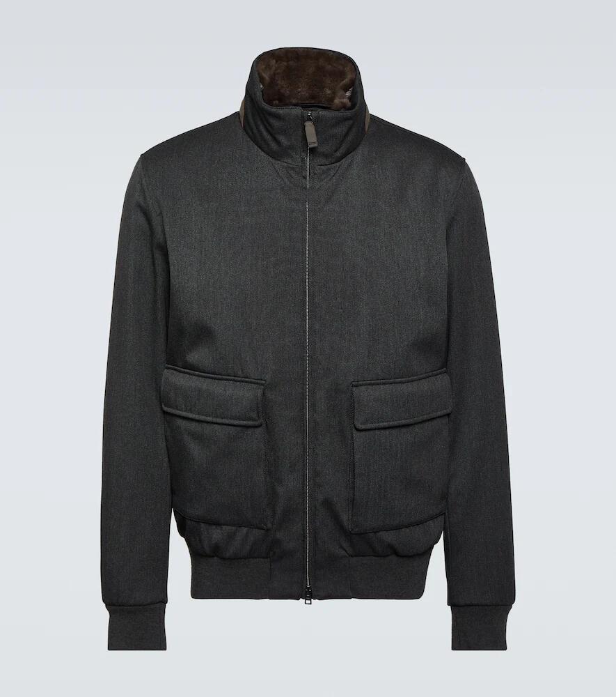 Herno Wool bomber jacket Cover