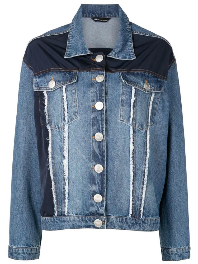 Uma | Raquel Davidowicz panelled-design denim jacket - Blue Cover