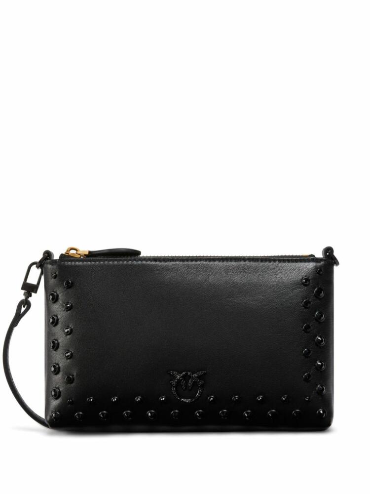 PINKO mini leather wallet - Black Cover