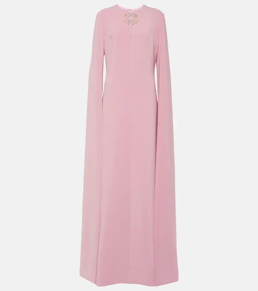 Elie Saab Embellished caped gown Cover