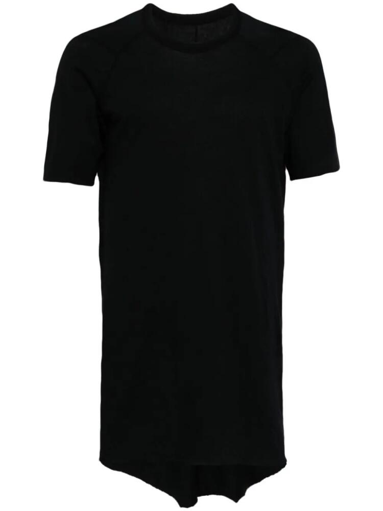 Boris Bidjan Saberi raw-cut edge cotton T-shirt - Black Cover