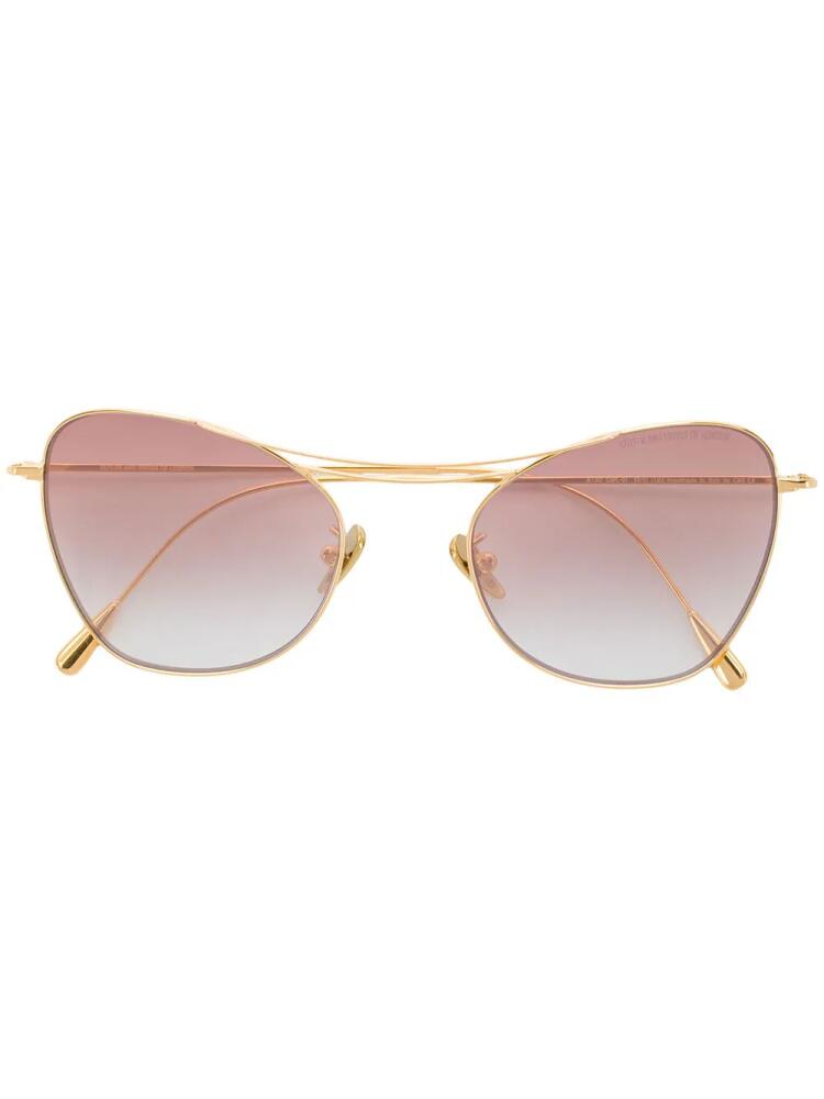 Cutler & Gross Cat-eye Sunglasses - Gold Cover