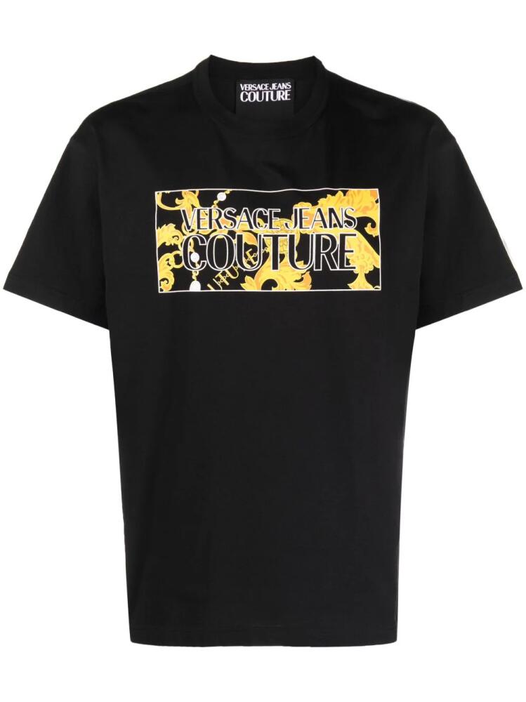 Versace Jeans Couture logo-print cotton T-shirt - Black Cover