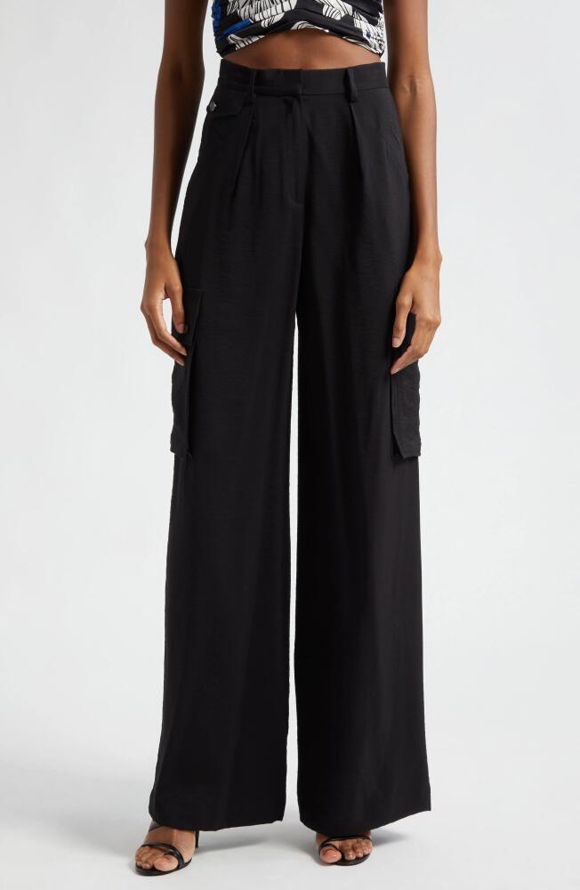 Ramy Brook Emil High Waist Wide Leg Pants in Black Cover