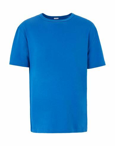 8 By Yoox Man T-shirt Bright blue Organic cotton Cover