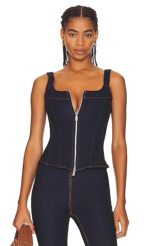 EB Denim Rainy Corset in Denim-Dark Cover