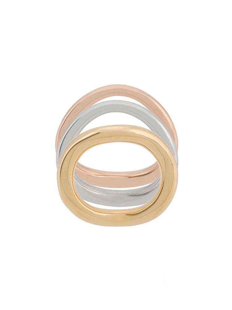 Charlotte Chesnais Wave set of three rings - Gold Cover