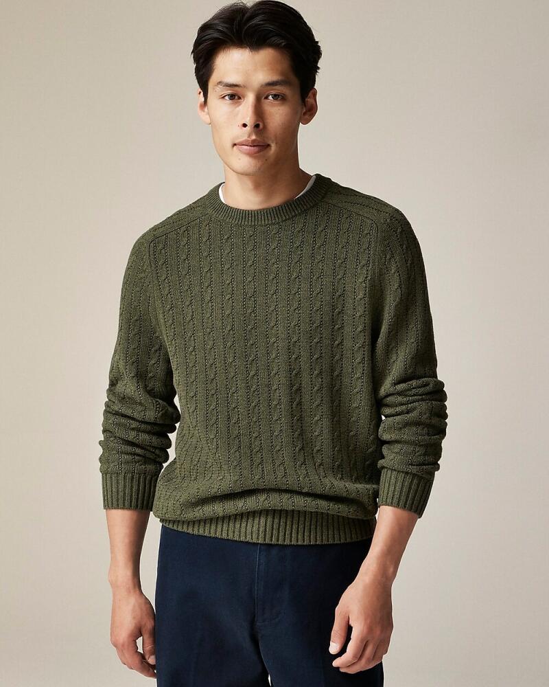 J.Crew Heritage cotton cable-knit sweater Cover