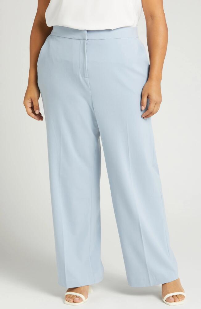 halogen(r) High Waist Straight Leg Pants in Slate Blue Cover