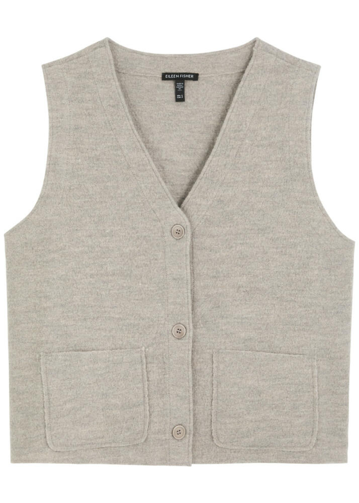 Eileen Fisher Wool Gilet - Beige Cover