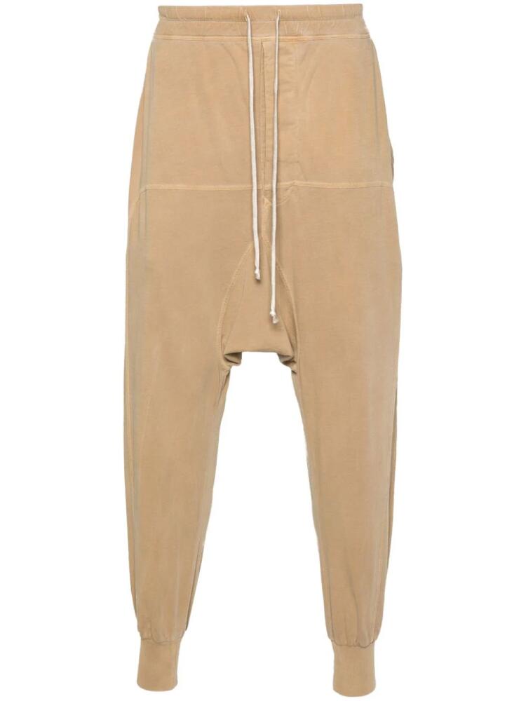 Rick Owens DRKSHDW Prisoner cotton track pants - Neutrals Cover